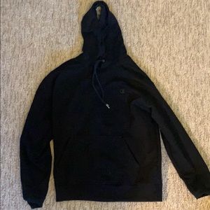 Black champion hoodie